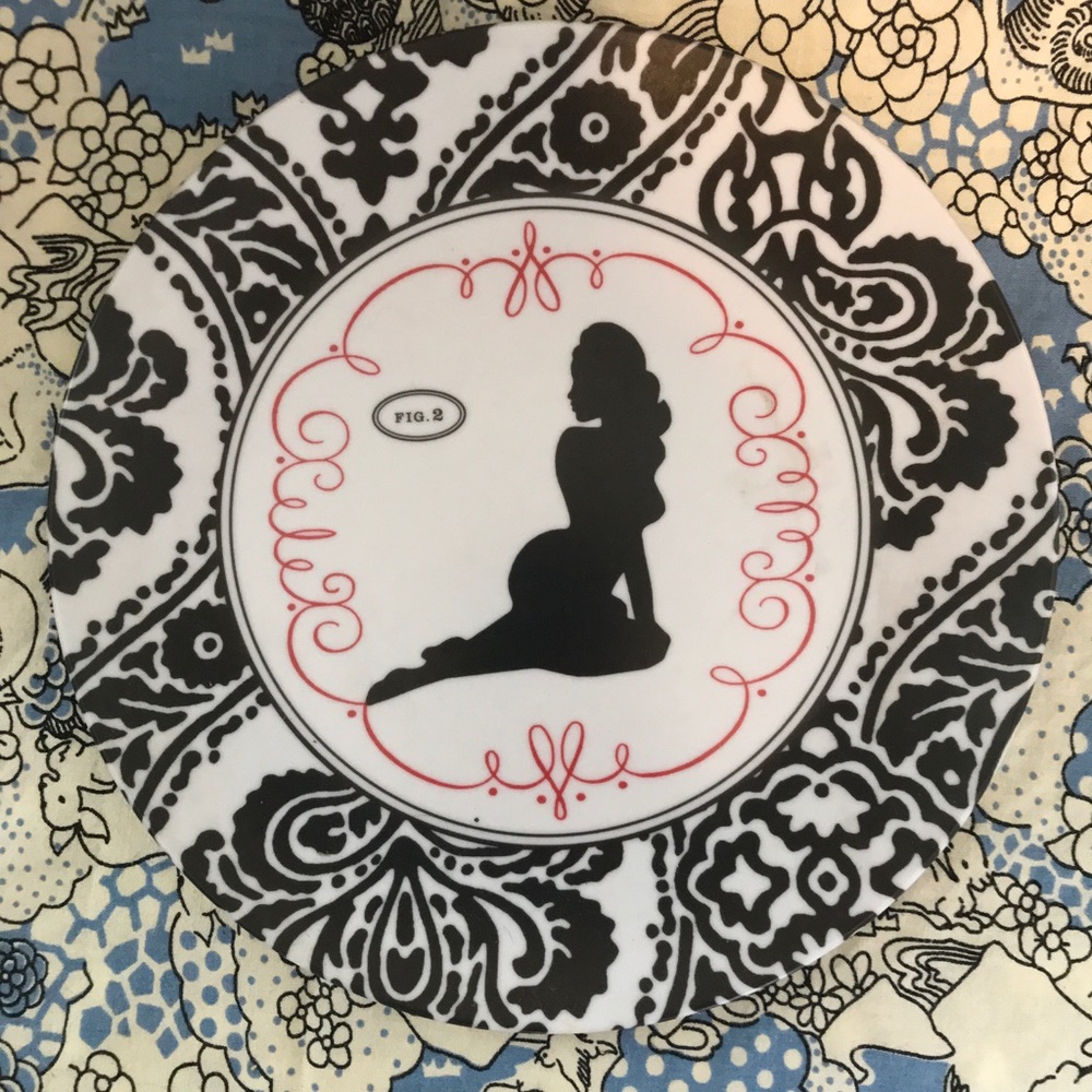 Nude Femme Silhouette Melamine Plate